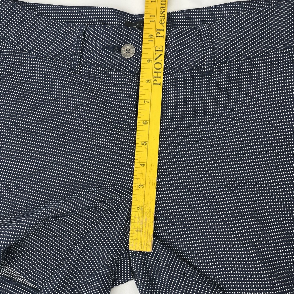 The Limited Chino Golf Shorts Navy Blue White Dots Pockets Button Women's Size 8 - Picture 13 of 13